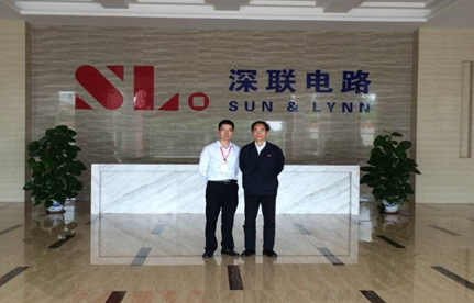 LED客户INFiLED（视爵光旭）来访铝基板生产厂家-赣州深联